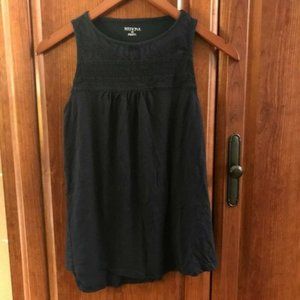 Merona | Navy Blue High-Neck Sleeveless Tank Top / Cami | Sz XS